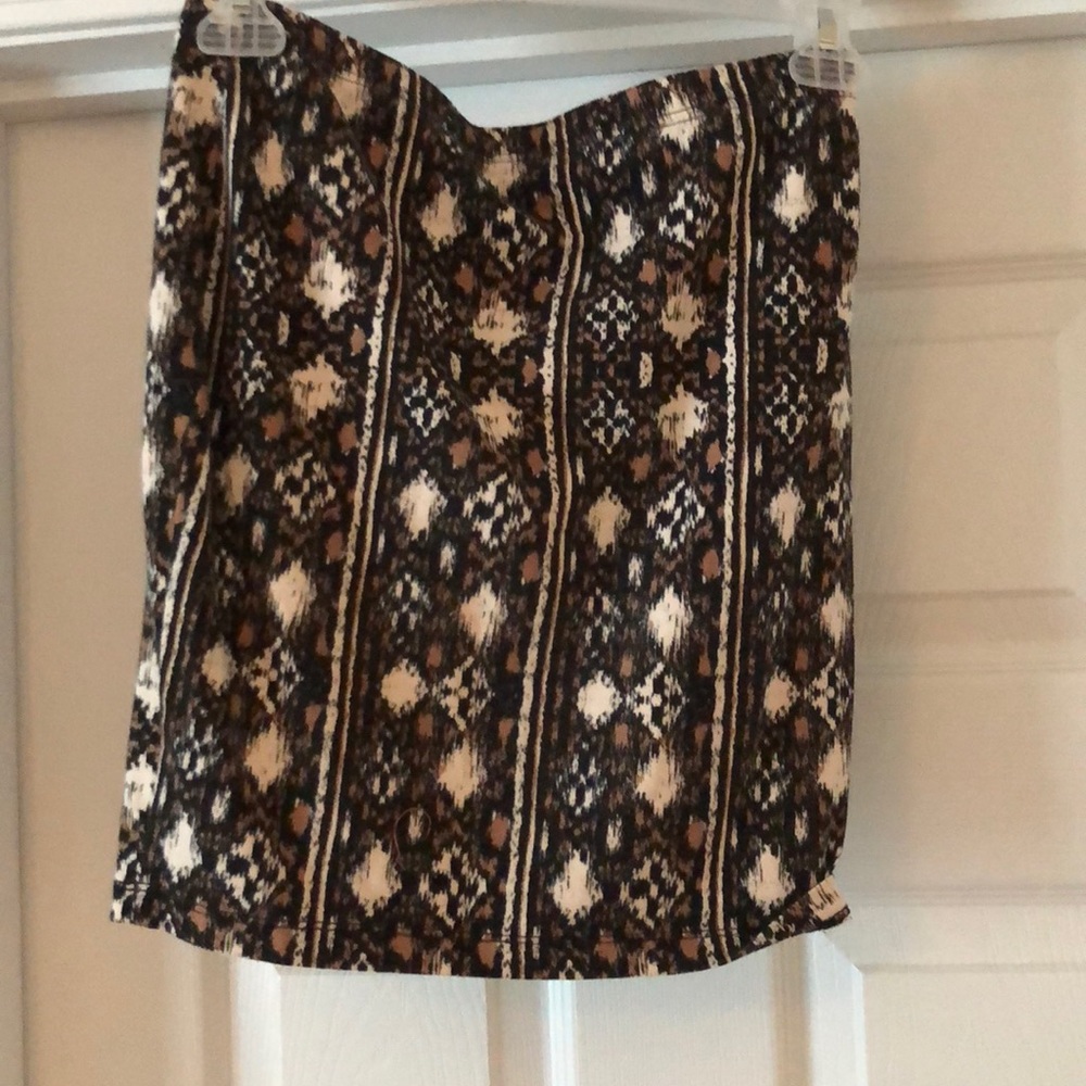 Tribal print mini skirt